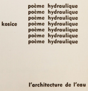 Poème hydraulique. l’architecture de l’eau