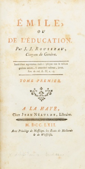 Émile ou de l’éducation. 4 vols